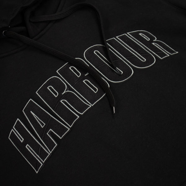 North Harbour Retro Hoody - Black