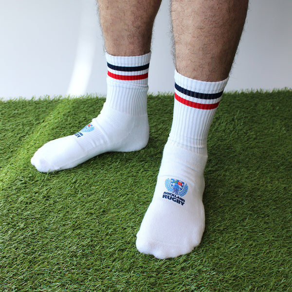 Auckland Rugby Crew Socks - White