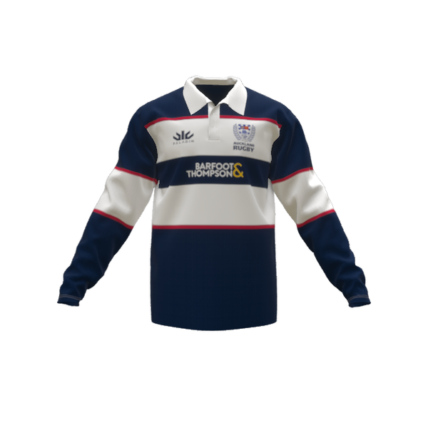 Auckland Rugby Retro Long Sleeve Polo