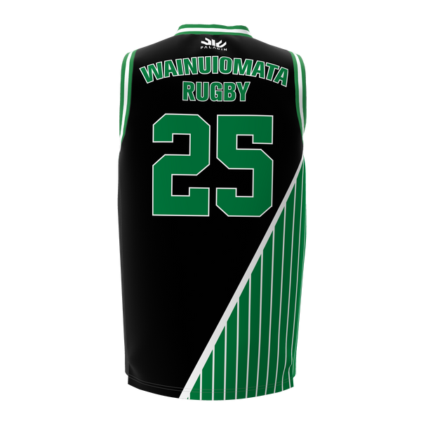 Wainuiomata RFC Basketball Singlet Stripes