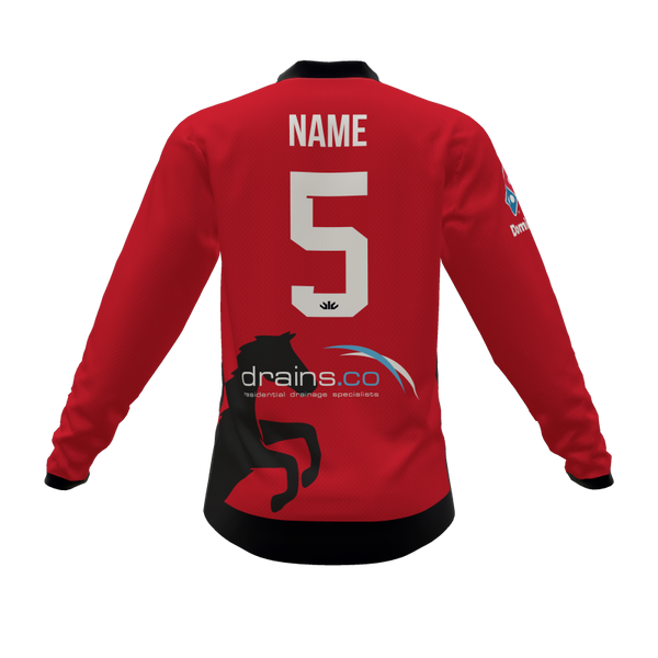 Karaka Cricket Club Coloured Long Sleeve Cricket Shirt