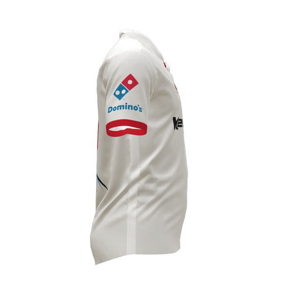 Karaka Cricket Club White Short Sleeve Cricket Shirt