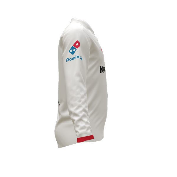 Karaka Cricket Club White Long Sleeve Cricket Shirt