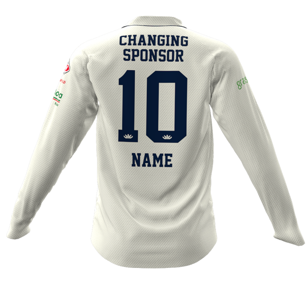 Te Puke Cricket Senior Cream Long Sleeve Playing Shirt