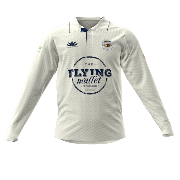 Te Puke Cricket Senior Cream Long Sleeve Playing Shirt