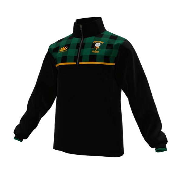 Pukekohe Rugby 1/4 Zip Fleece Pullover With Zip Pockets