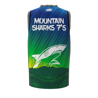 Pirongia Rugby Club Mountain Sharks Basketball Singlet