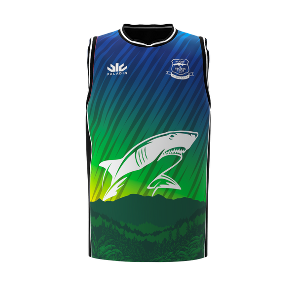 Pirongia Rugby Club Mountain Sharks Basketball Singlet