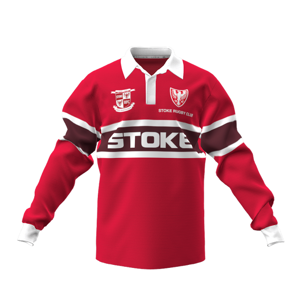 Stoke Rugby Club 80th Anniversary Retro Jersey - Adults & Kids