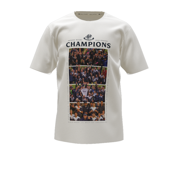 Petone RC Champions Cotton Tee - White - Mens & Kids
